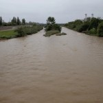 El río Besòs, en riesgo inminente de inundación con un caudal de 520 metros cúbicos