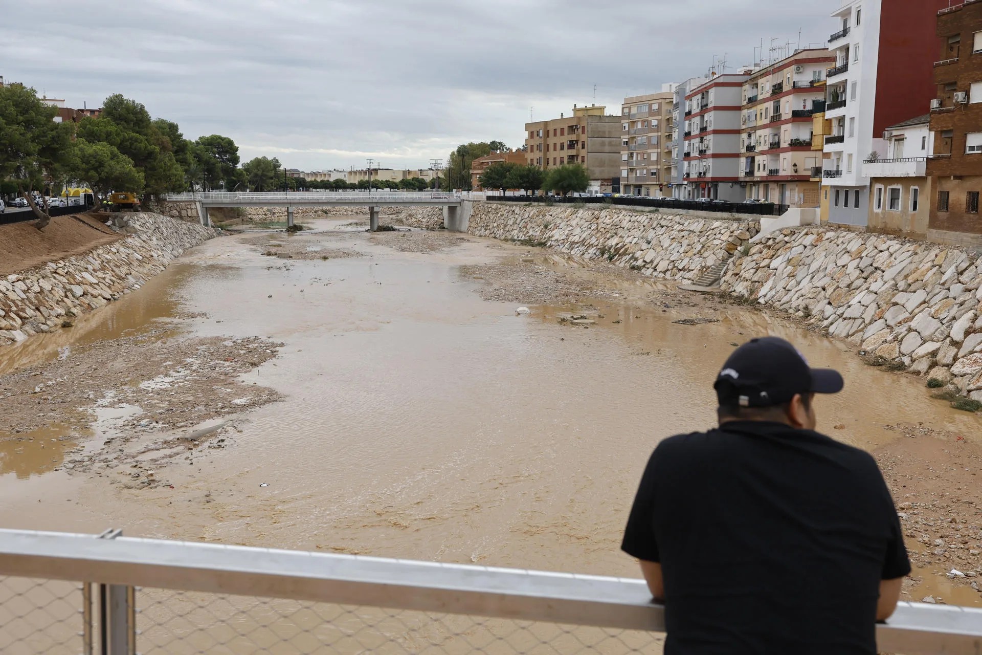 Vista del estado del Barranco del Poyo en Paiporta (Valencia) tras un episodio de fuertes lluvias hace unos días. EFE/ Ana Escobar
