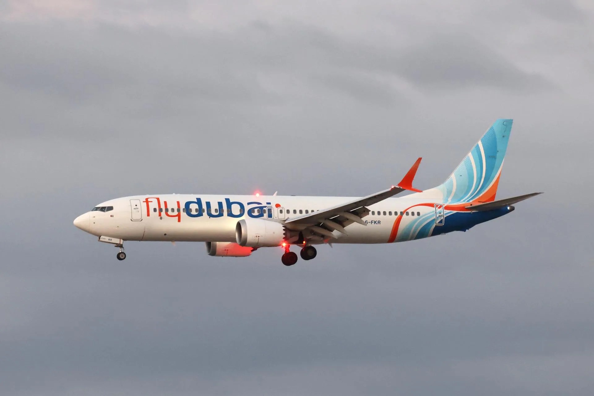 A Flydubai flight carrying passengers from Tabuk, Saudi Arabia, lands at Ben Gurion International Airport near Tel Aviv, Israel, 30 September 2026. EFE-EPA/ABIR SULTAN