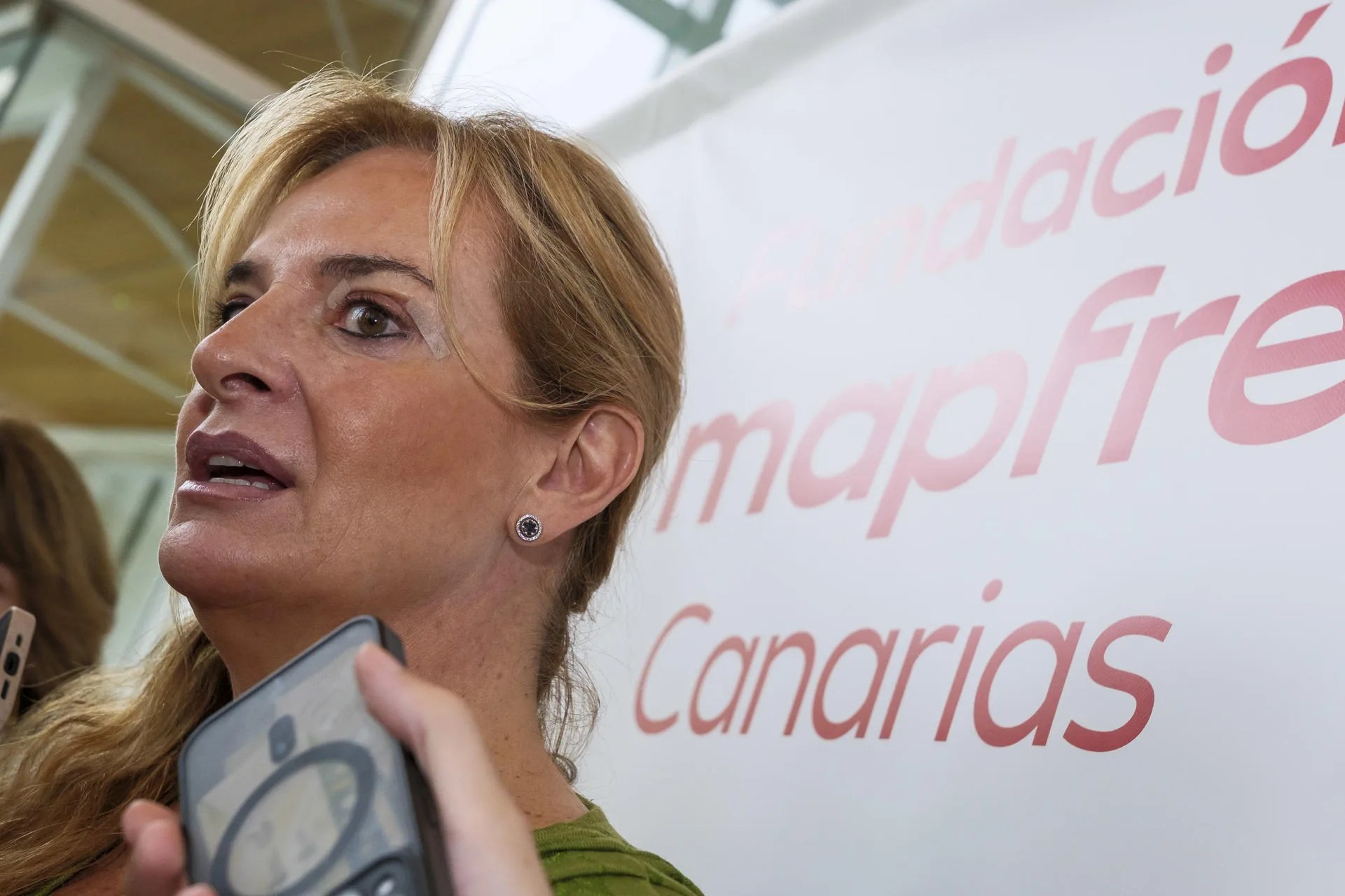 La consejera de Sanidad, Esther Monzón, este miércoles en la Fundación Mapfre Canarias. EFE/Ángel Medina G.