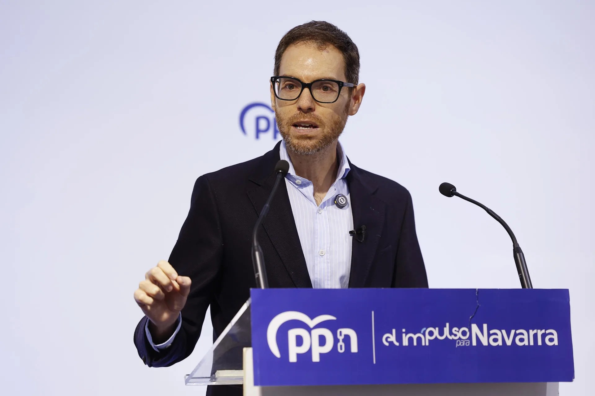 El diputado y secretario general del PP de Navarra (PPN), Sergio Sayas en una imagen de archivo. EFE/Villar López