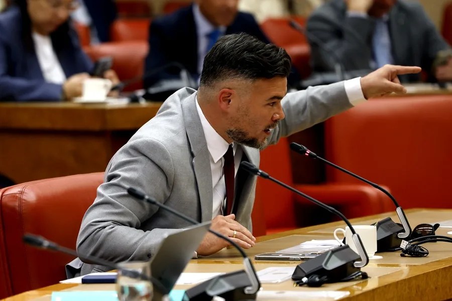 El portavoz de ERC, Gabriel Rufián