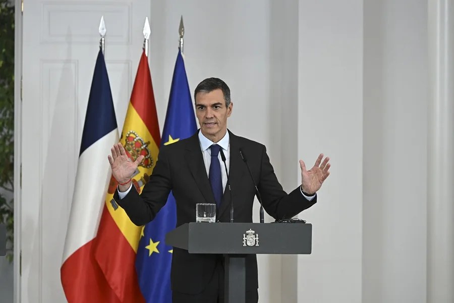 El presidente del Gobierno, Pedro Sánchez