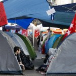 La acampada de la Puerta del Sol