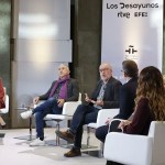 Programa 'Los Desayunos' de la Agencia EFE y RTVE que cuenta con la presencia de los secretarios generales de UGT y CCOO, Pepe Álvarez (2i) y Unai Sordo, este jueves en el I
