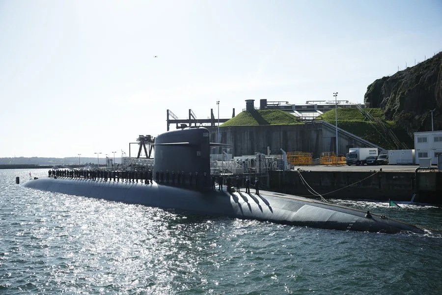 Imagen de archivo de un submarino nuclear francés