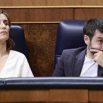 Los ministros (de i a d) Mónica García y Pablo Bustinduy