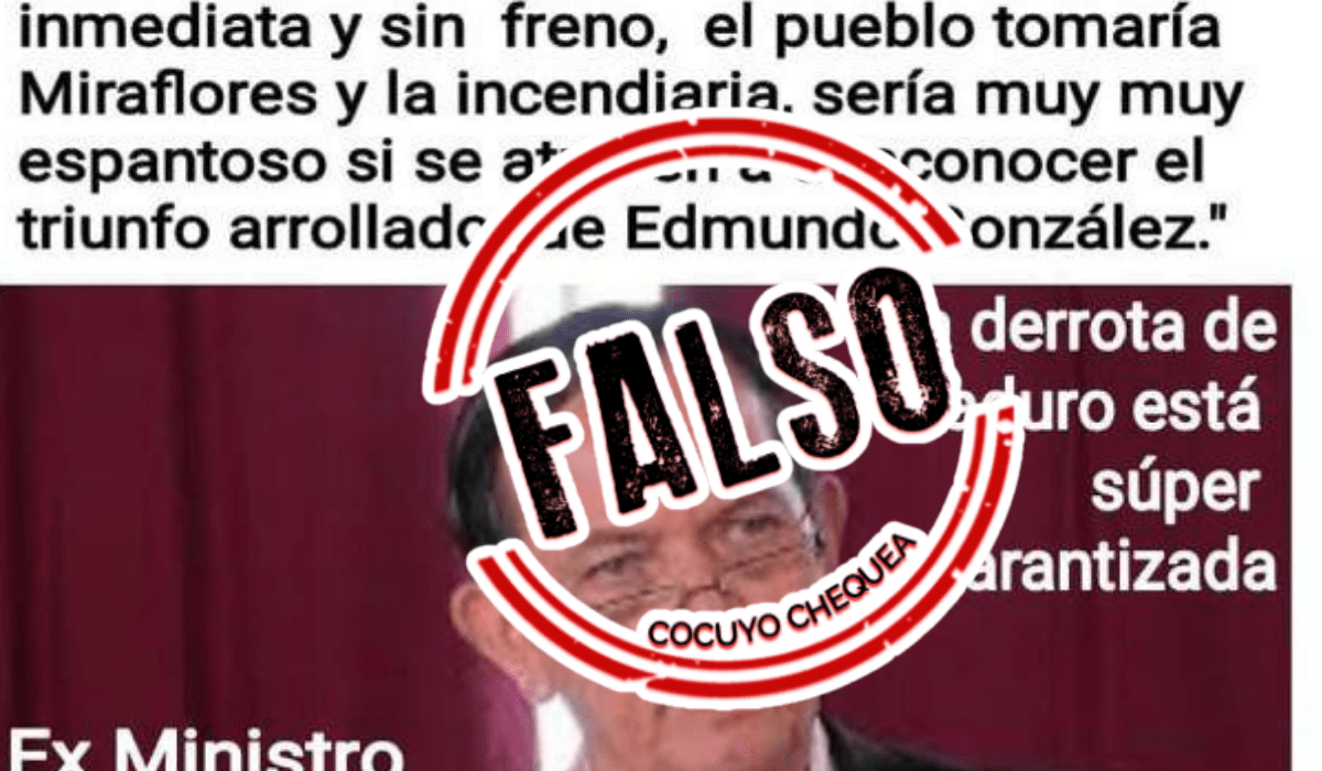 El propio exministro desmintió las declaraciones