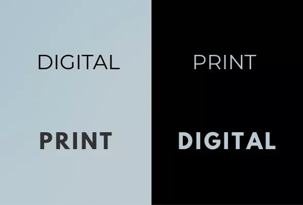 Illustration Print et Digital montrant la cohérence de l’image, du ton de voix et des messages de votre entreprise par Isa, concepteur-rédacteur freelance.