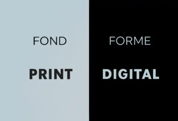 Illustration de conception-rédaction pour une communication print et digital cohérente, alignant le fond et la forme