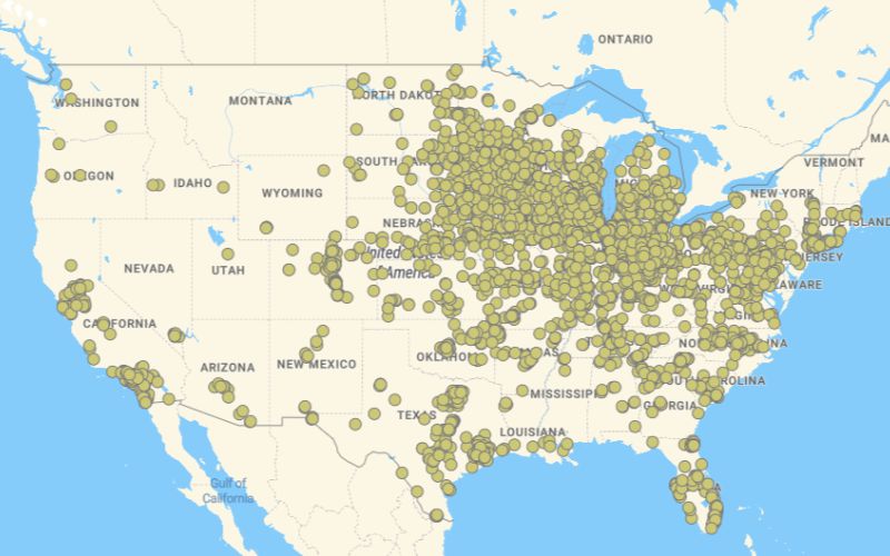 Flexible Fuel Gas Stations At Charles Betz Blog Us Map E85 