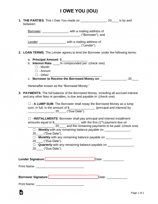 Free Loan Agreement Templates Pdf Word Eforms Free Fillable Forms