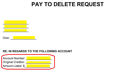 Free Pay For Delete Letter Template And Sample Pdf Word Eforms Free Fillable Forms