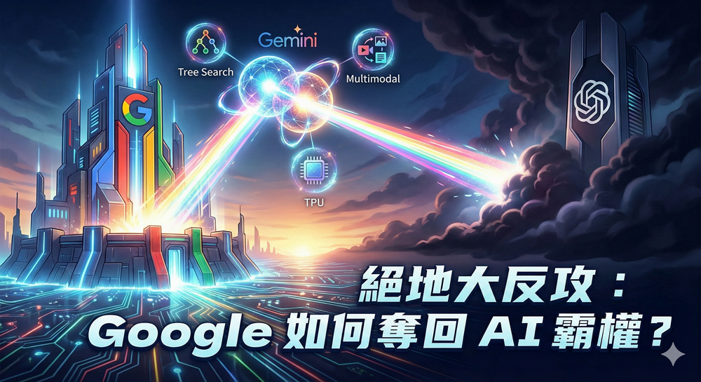 市值曾蒸發千億！Google 靠哪 3 張底牌在 AI 戰場逆襲 OpenAI？