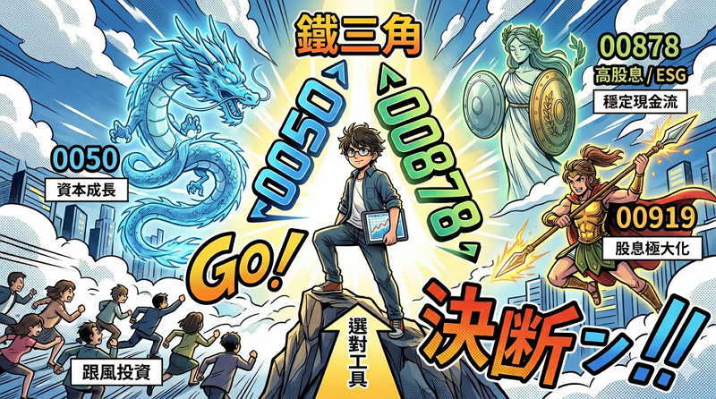 0050 vs 00878 vs 00919 深度對決：新手存股最終選哪個？