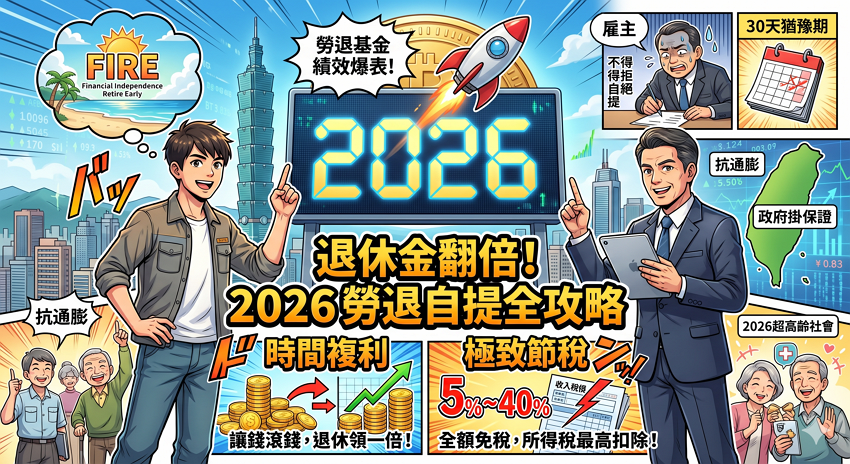 【2026 勞退自提懶人包】自提 6% 值得嗎？最新 30 天猶豫期、節稅效益與複利試算全攻略