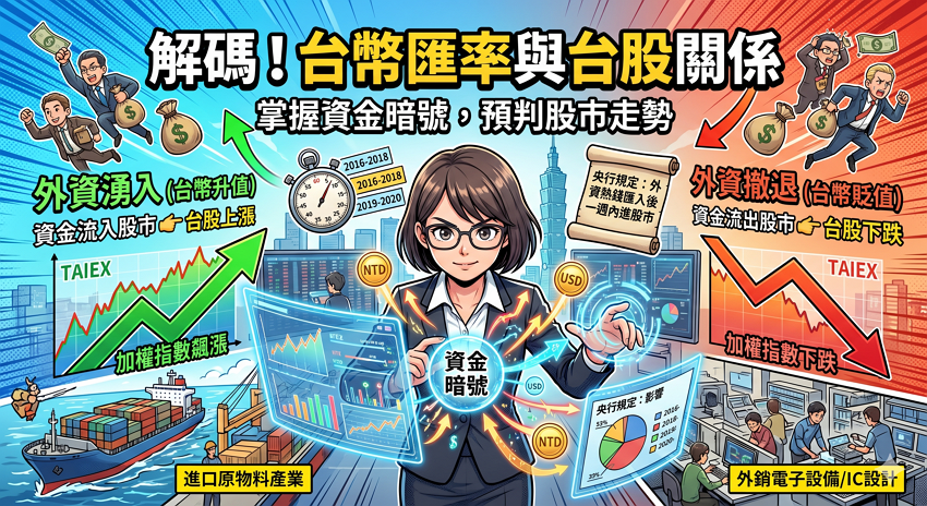 新台幣升貶如何影響台股？掌握匯率資金暗號，預判外資流向的選股實戰