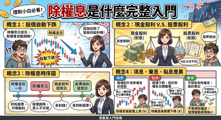 【除權息全攻略 1／5】除權息是什麼？股利計算、股價變化、填息率完整入門