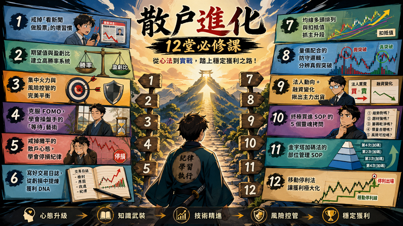 股票賺錢什麼時候賣？不猜高點的「移動停利法」，讓獲利極大化的操盤秘訣