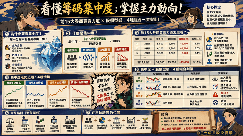 分點集中度全攻略：從籌碼數據拆解主力動向，掌握股價噴發的關鍵邏輯