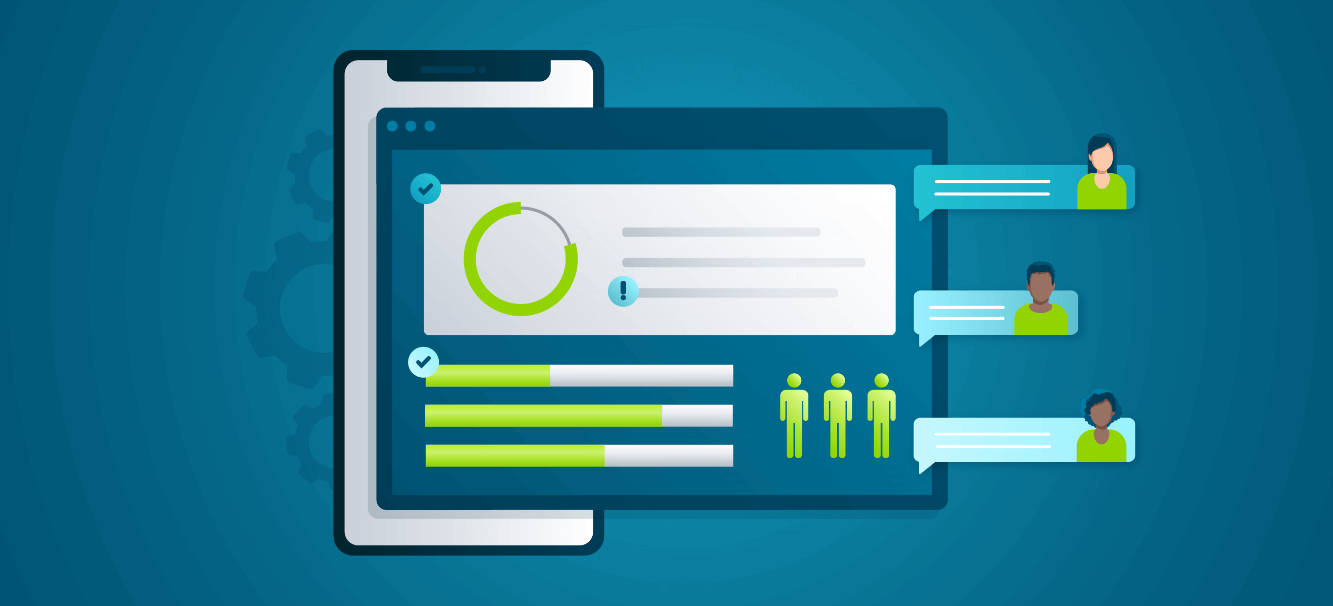 The Digital Transformation Of Clinical Trials And - Amazing Light Illustration - Mobile