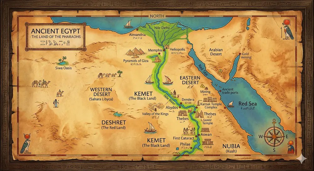 Ancient Egypt Map 8 Secrets And History Ancient Egypt Map.webp