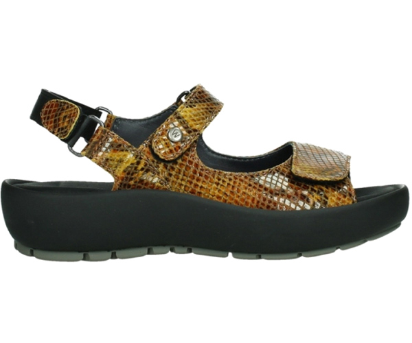 Wolky Rio Snake Ochre Sandal