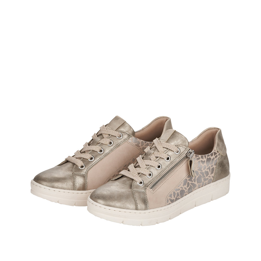 Remonte Gold Lace and Zip Trainer