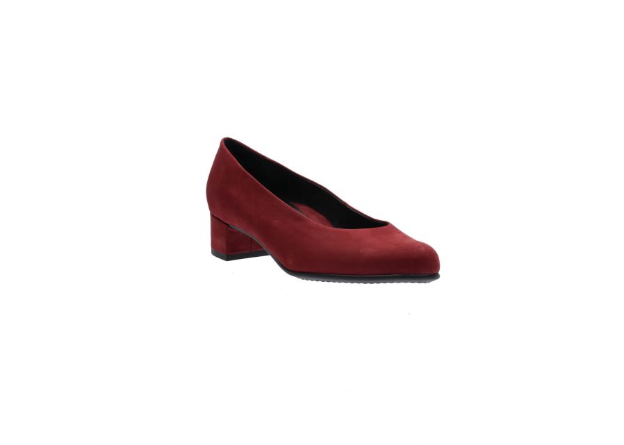 Ara Red Suede Court Shoe