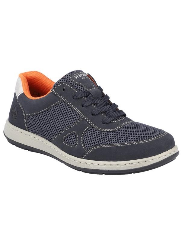 Rieker Navy Lace Trainer