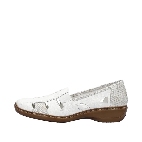Rieker White Slip On Shoe
