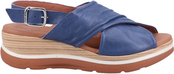 Paula Urban Blue Wedge Sandal