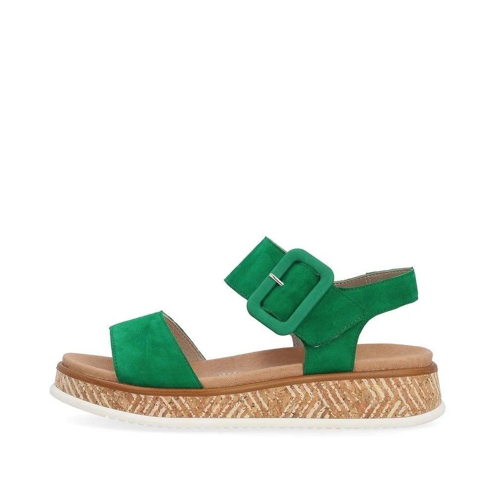 Rieker Revolution Green Wedge Sandal