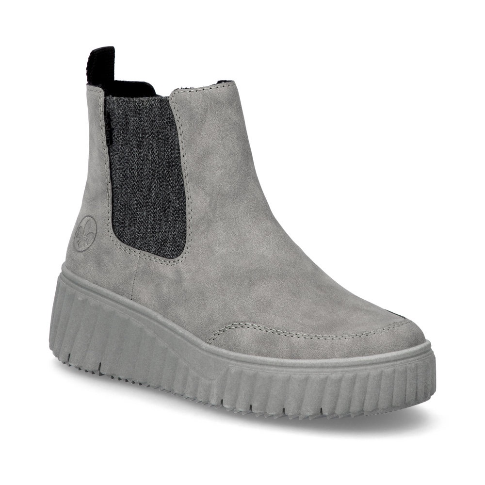 Rieker Grey Suede Ankle Boot