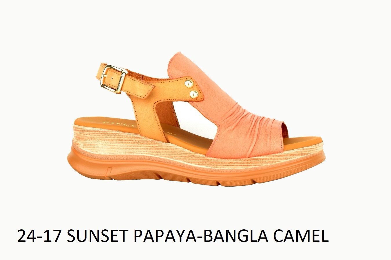 Paula Urban Papaya Wedge Sandal