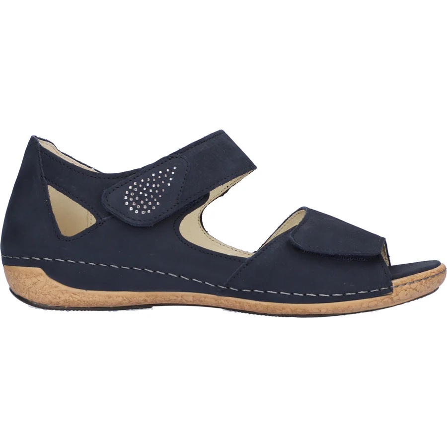 Waldlaufer Heliett Navy Nubuck Sandal