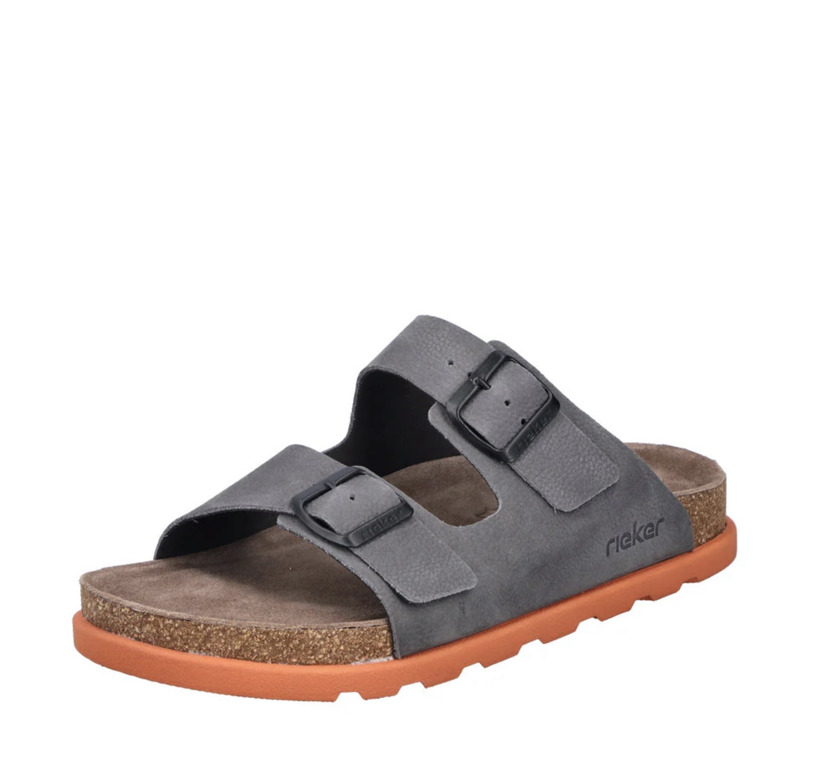 Rieker Men’s Grey Slider Sandal