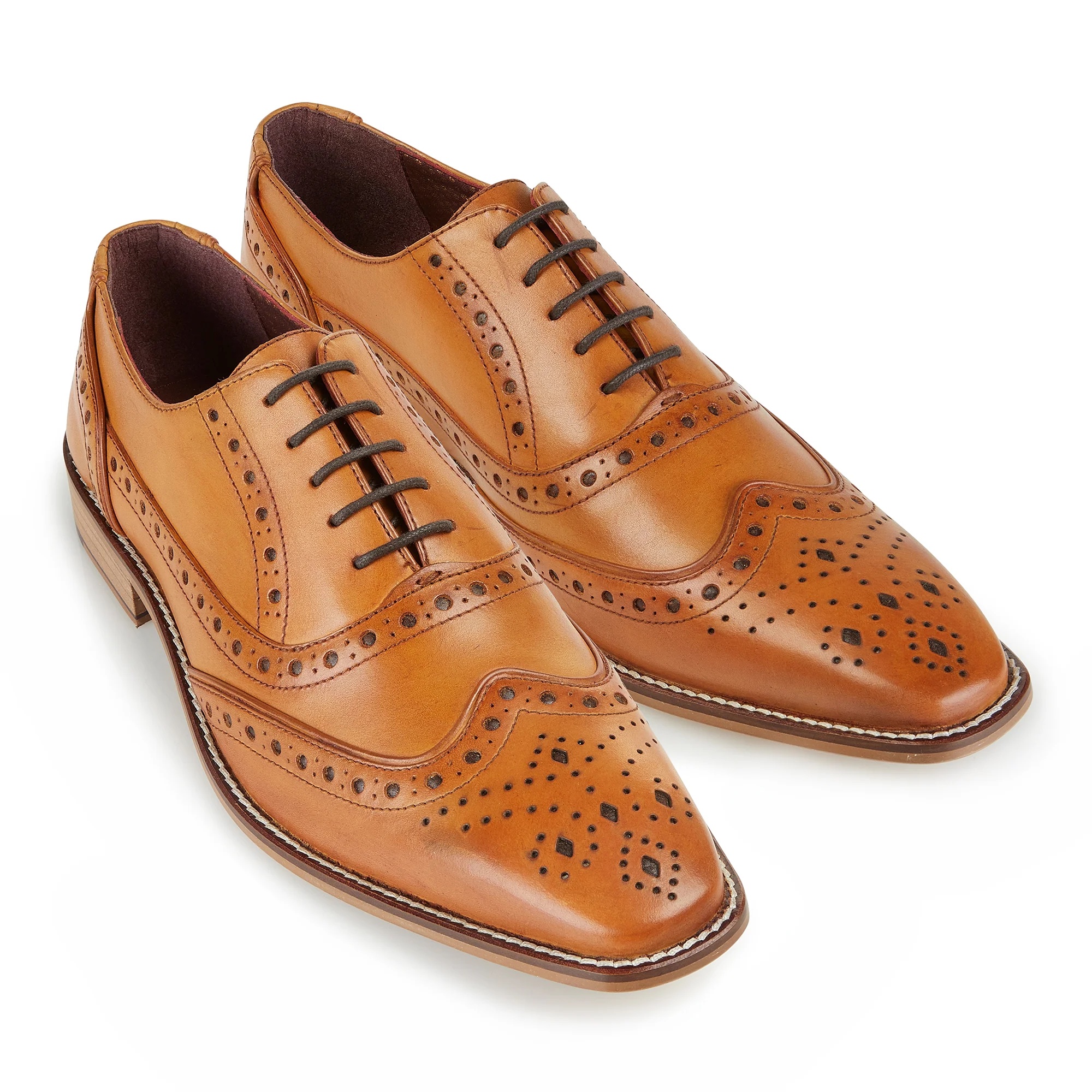 London Brogue Sidney Tan Brogue