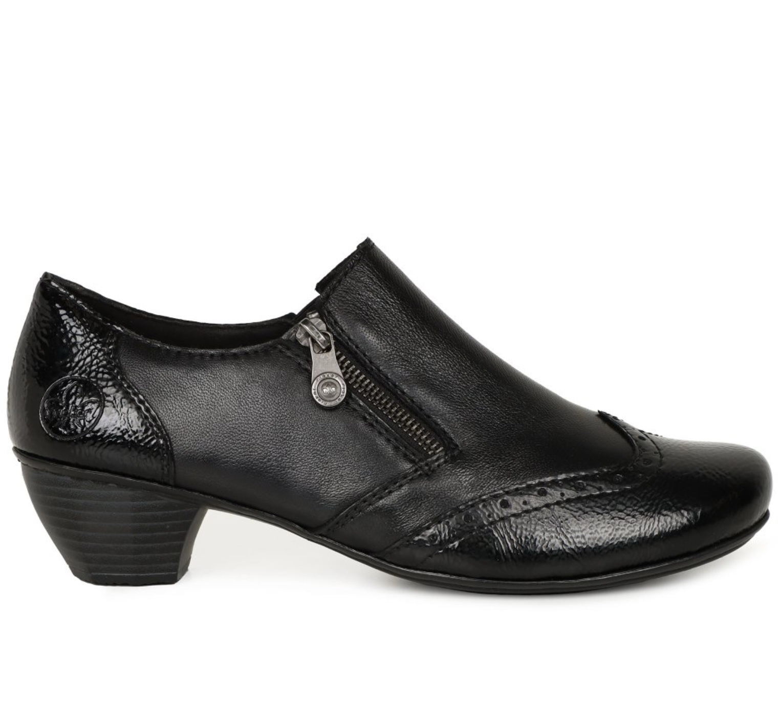 Rieker Black Heel Shoe