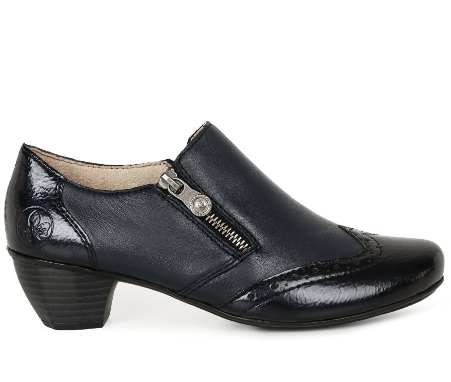 Rieker Navy Heel Shoe