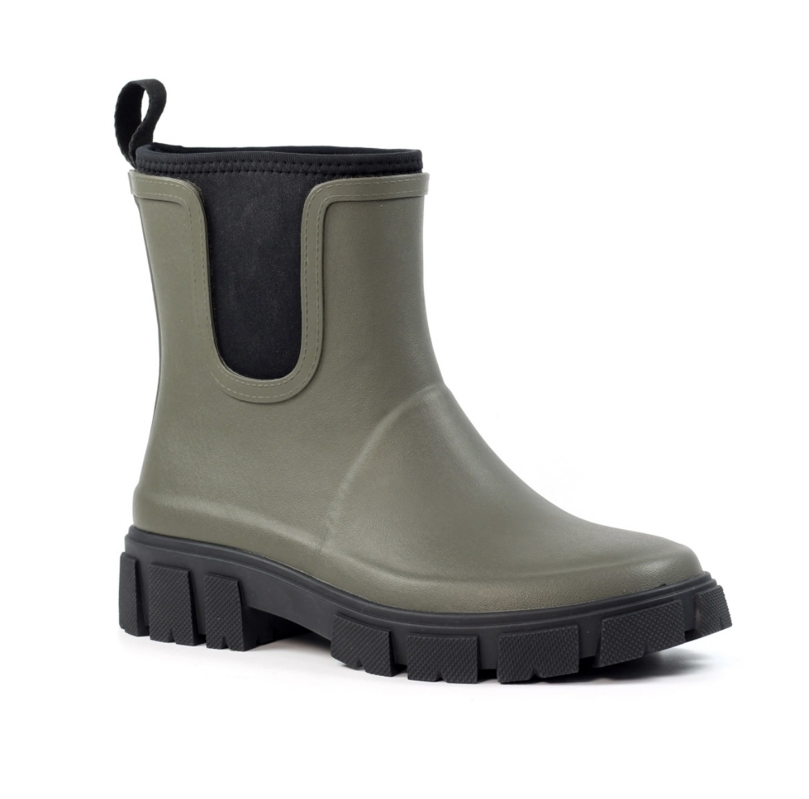Lazy Dogz Khaki Ankle Wellington