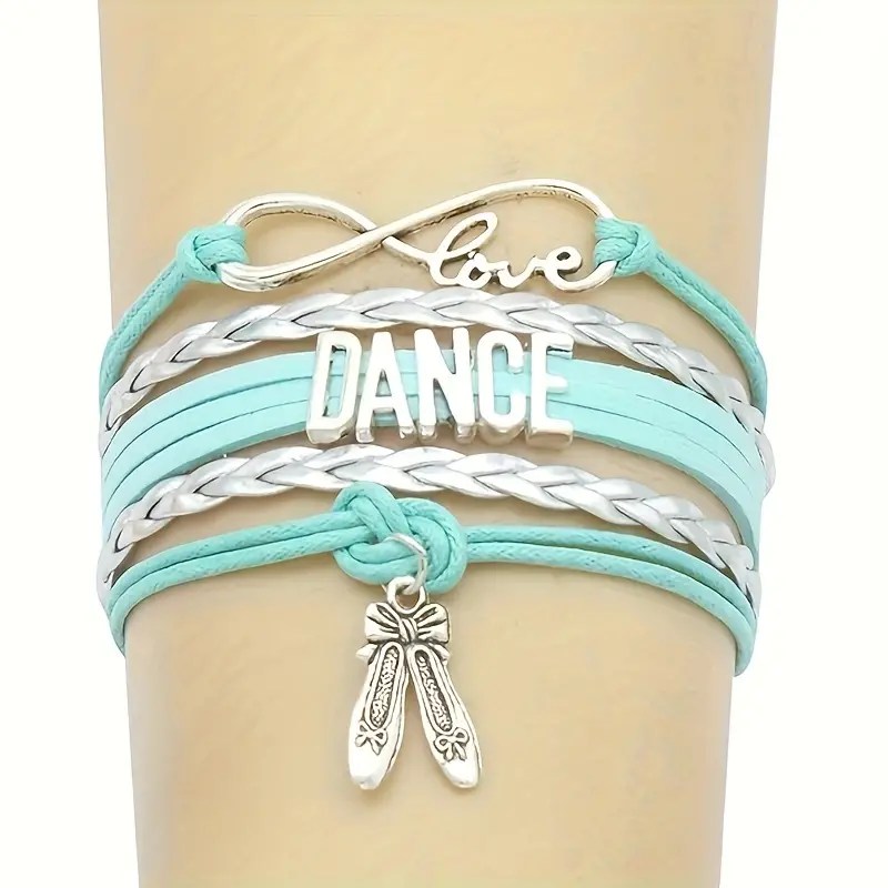 5 in 1 Lederen Armband met Balletschoen