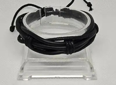 PU-Leer Armband Zwart