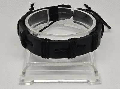 PU-Leer Armband Zwart