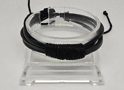 PU-Leer Armband Zwart