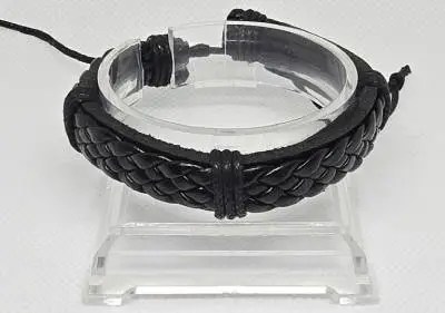 PU-Leer Armband Zwart