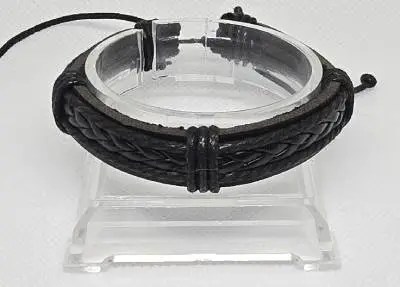 PU-Leer Armband Zwart