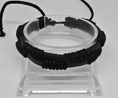 PU-Leer Armband Zwart