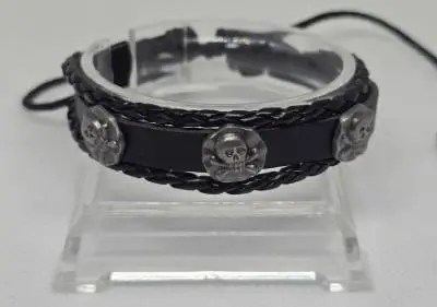 PU-Leer Armband Doodskoppen