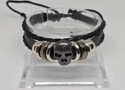 PU-Leer Armband Schedel